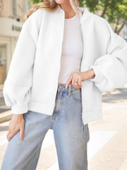 Fisoew Womens Zip Up Sweatshirt